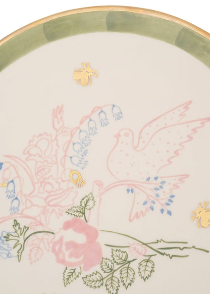 Dove Round Plate 24 cm