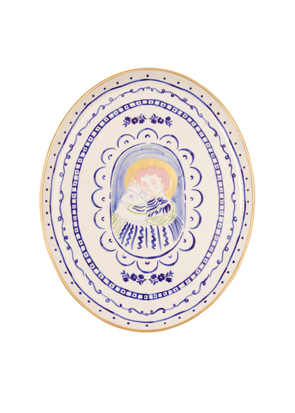 Ivan with Lamb Oval Plate