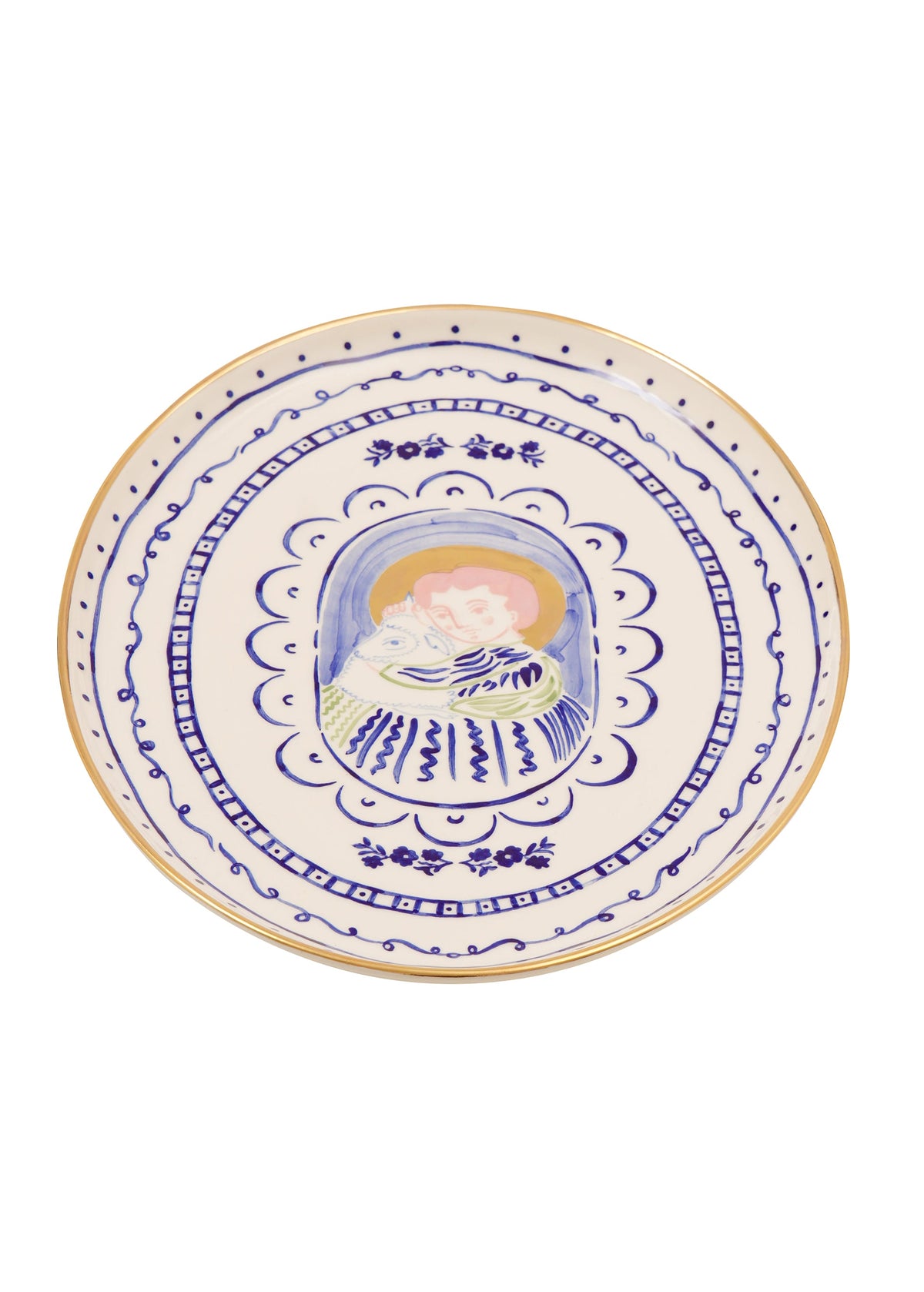 Ivan with Lamb Oval Plate