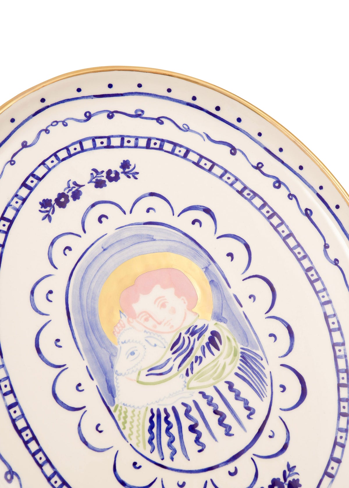Ivan with Lamb Oval Plate slide 2