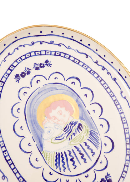 Ivan with Lamb Oval Plate