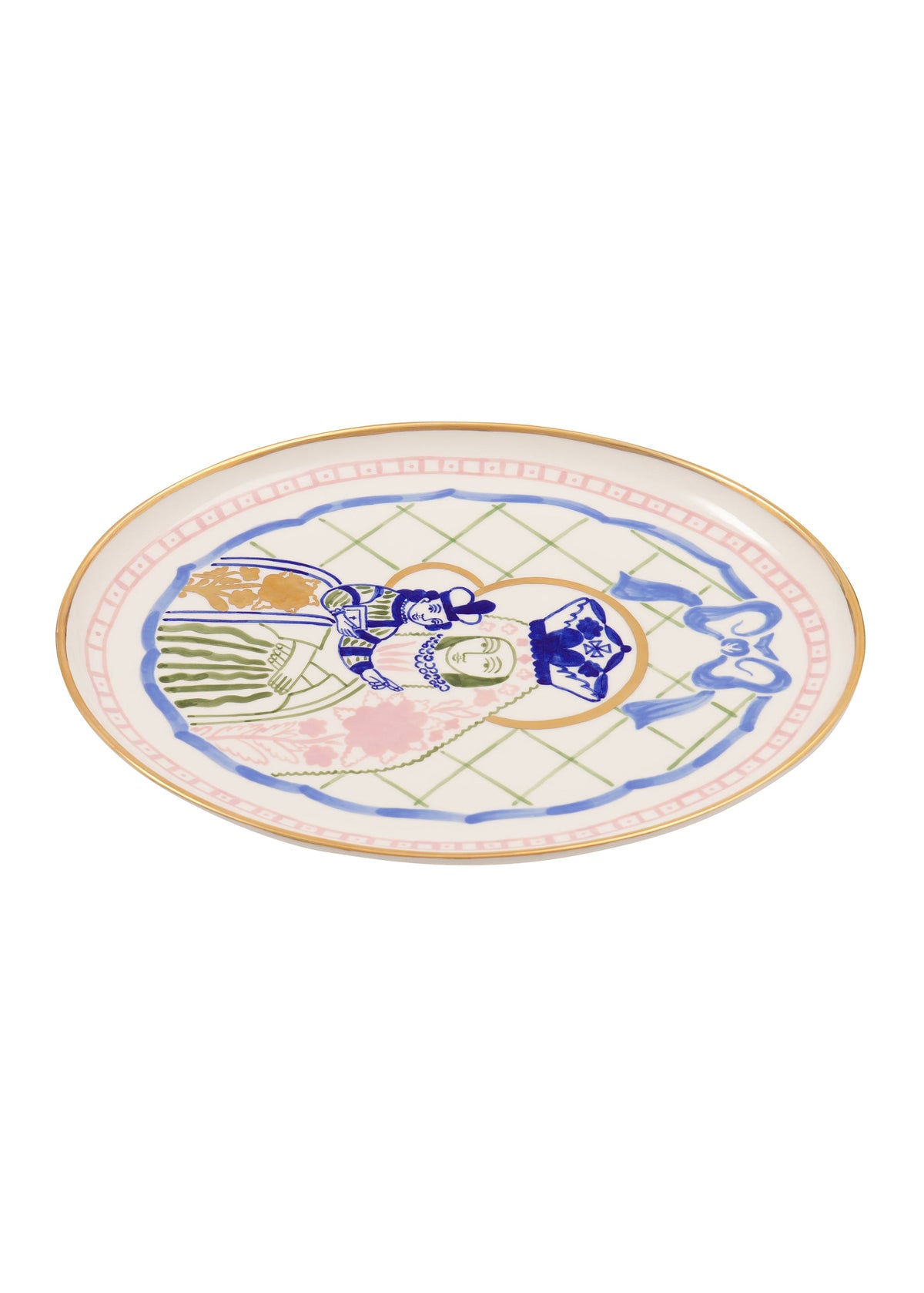 Virgin and Child Oval Plate