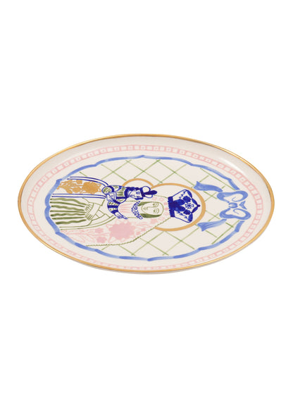 Virgin and Child Oval Plate