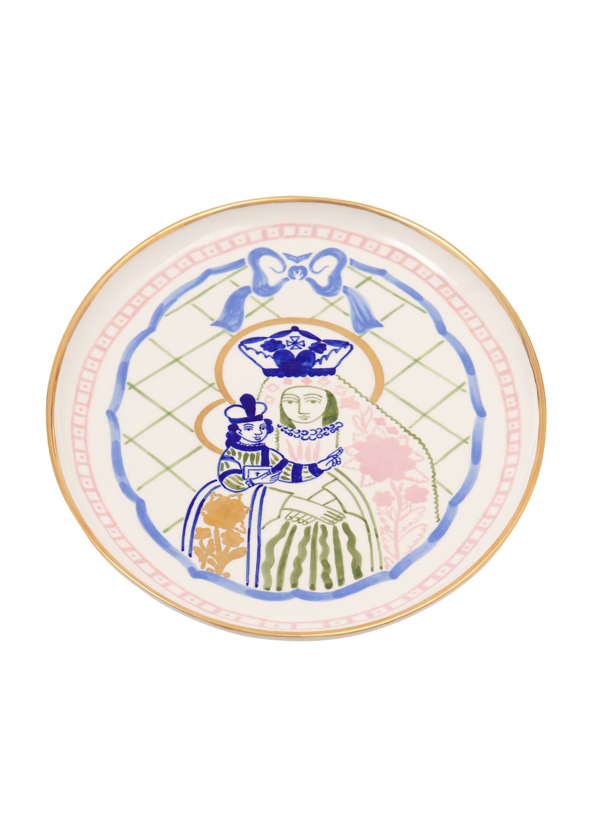 Virgin and Child Oval Plate