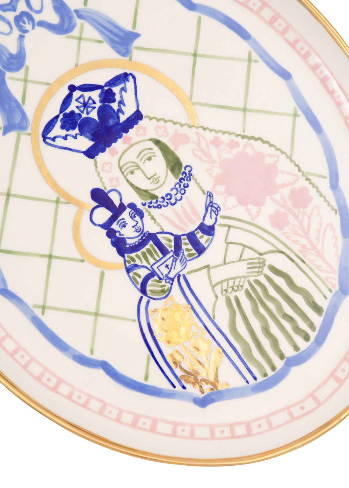 Virgin and Child Oval Plate slide 2