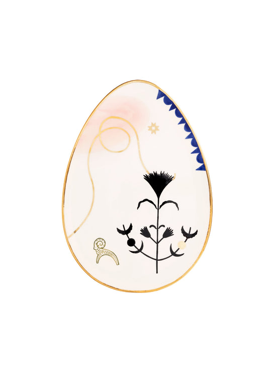 Egg-shaped Plate Vesna