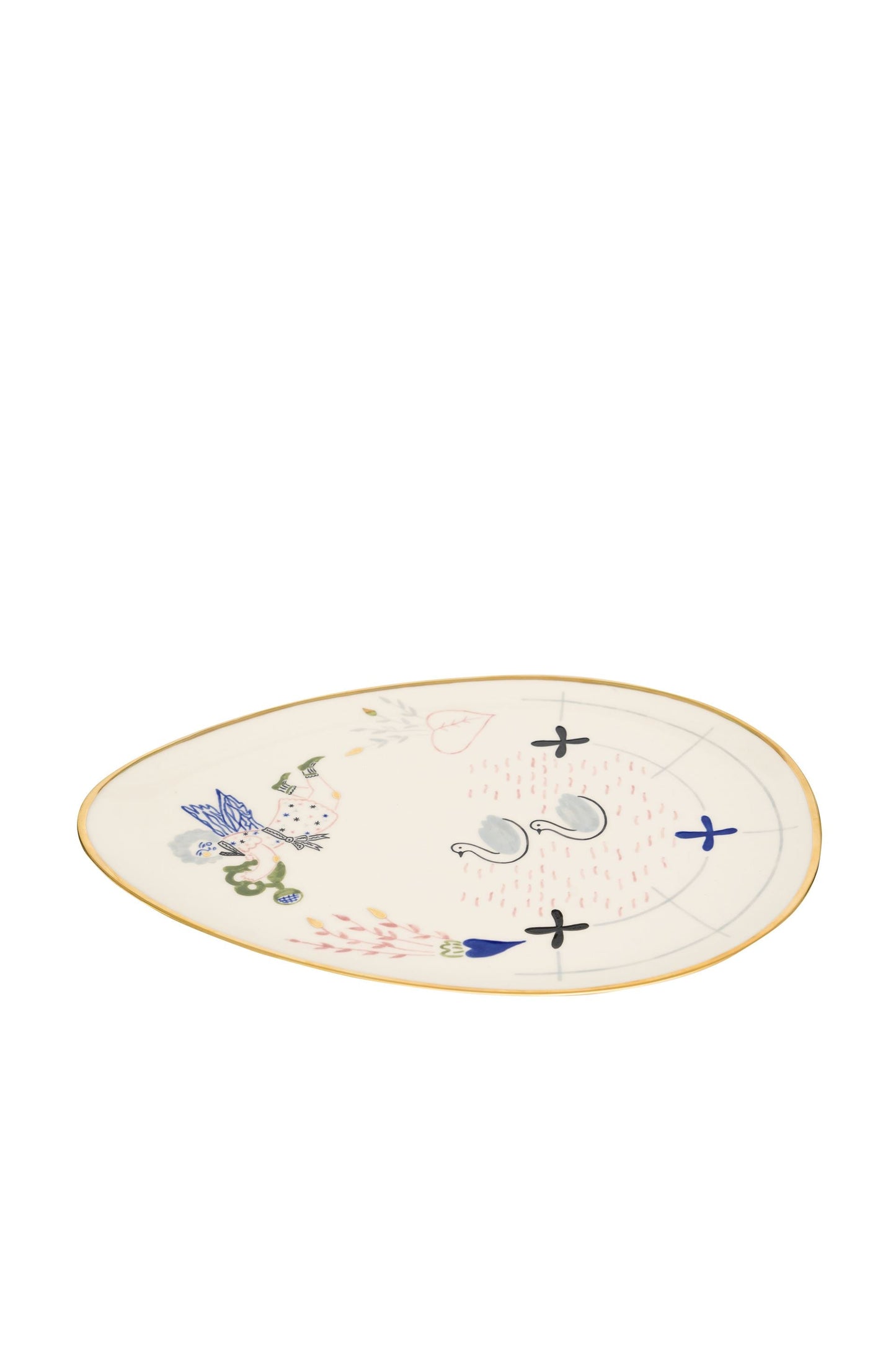 Oval Plate Naïve Pond
