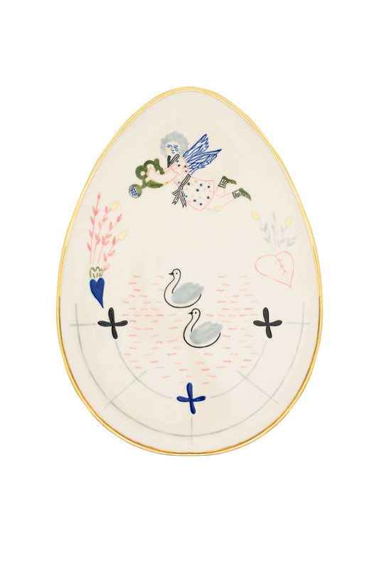 Oval Plate Naïve Pond