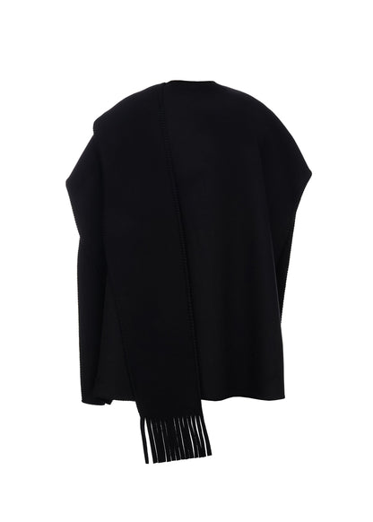 Chuga Scarf Poncho in Black