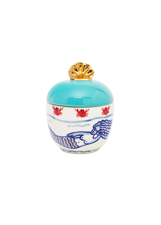 Big "Sirens" Ceramic sugar bowl