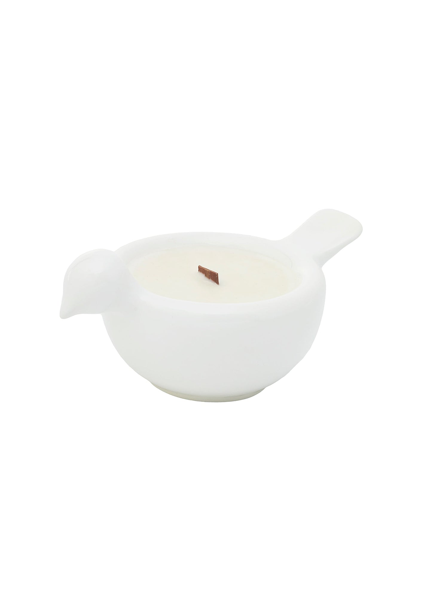 Bird Candle White Blossom