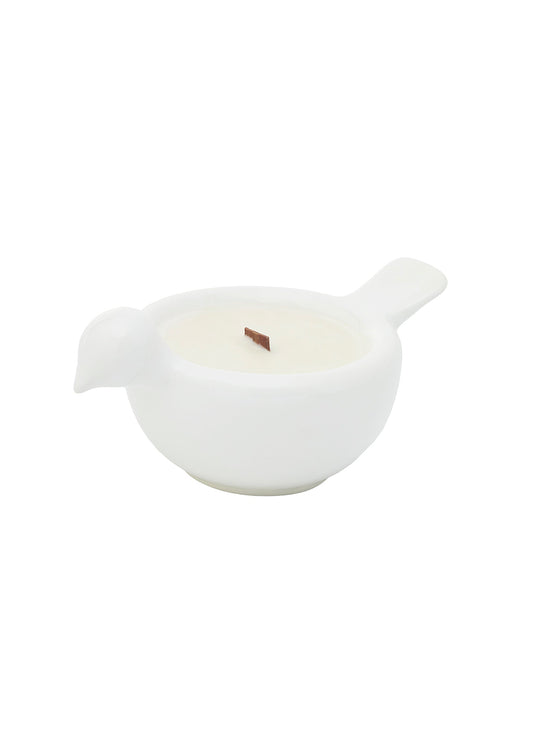 Bird Candle White Blossom
