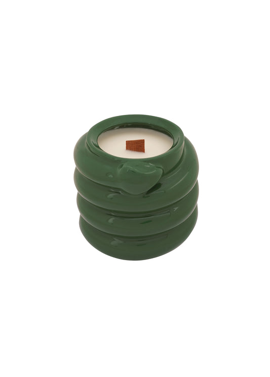 Candle with Serpent in Green
