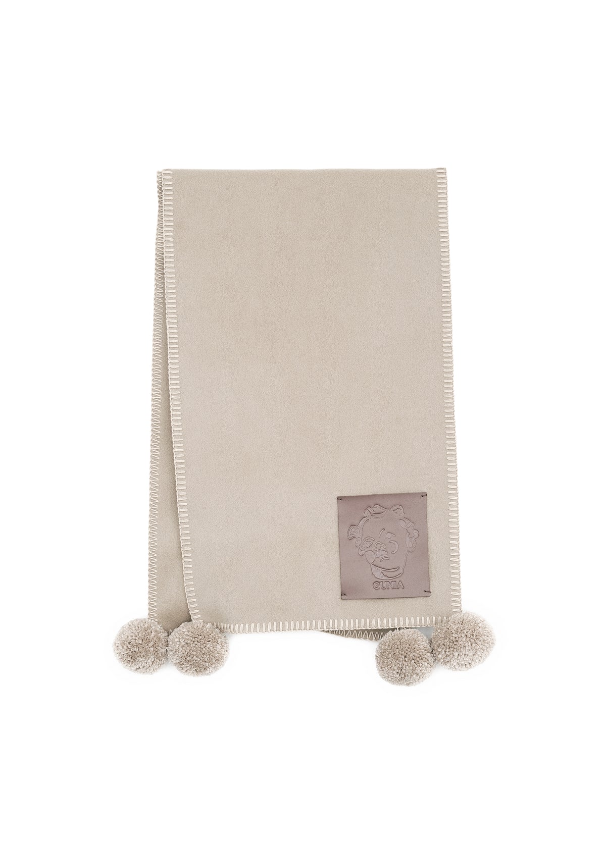 Textured Scarf in Beige