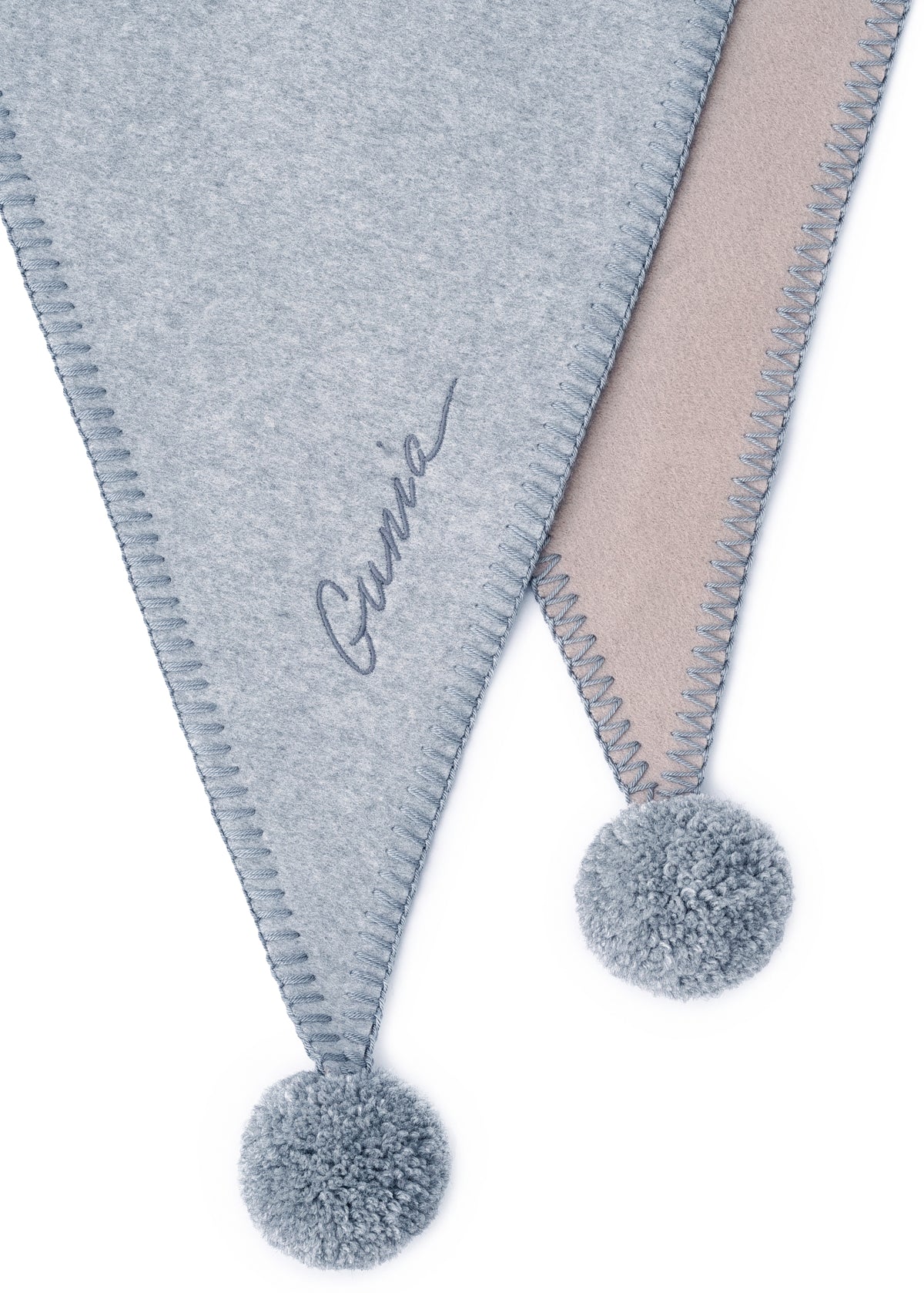 Triangle Scarf in Grey