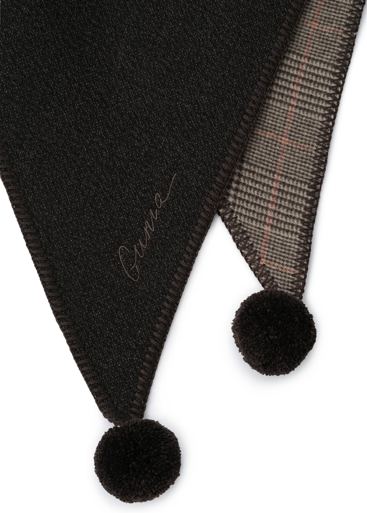 Triangle Scarf in Brown