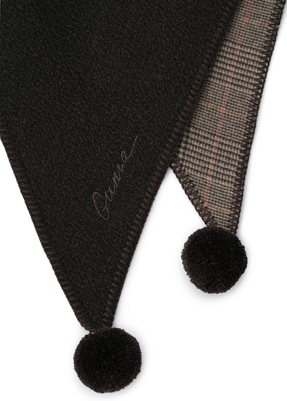 Triangle Scarf in Brown