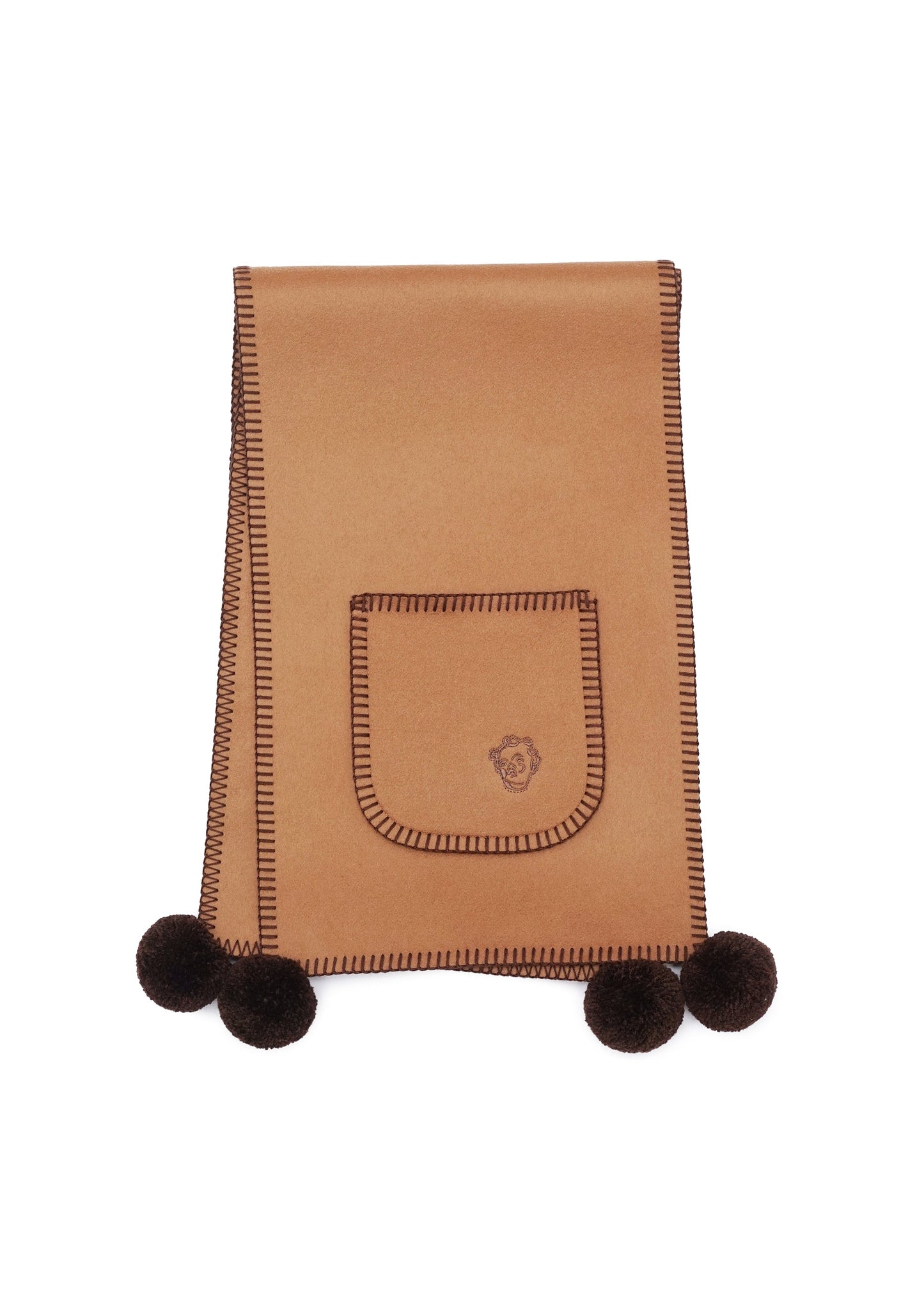 GUNIA Cashmere Scarf in Rust