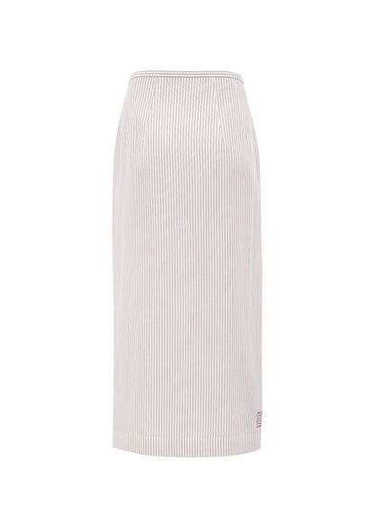 Striped Wrap Skirt
