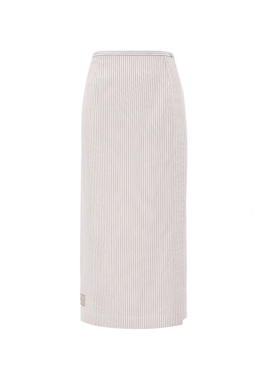 Striped Wrap Skirt