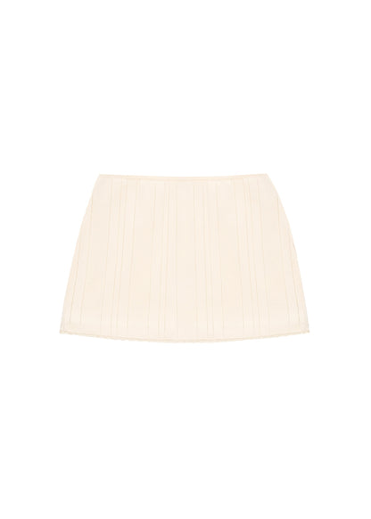 Textured Skirt in Milk