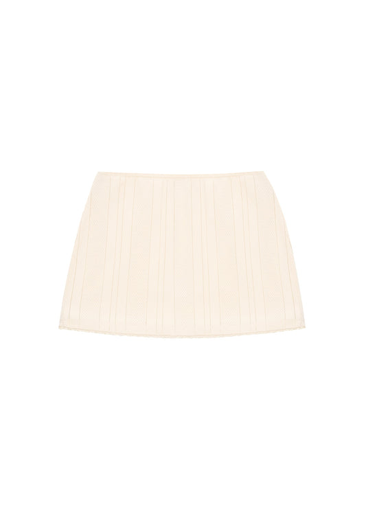 Textured Skirt in Milk