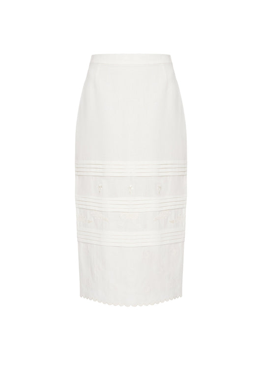 Vilena Skirt in Milk