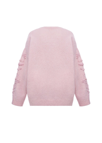 Flowers Sweater in Pink