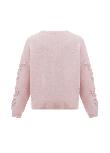 Flowers Sweater in Pink