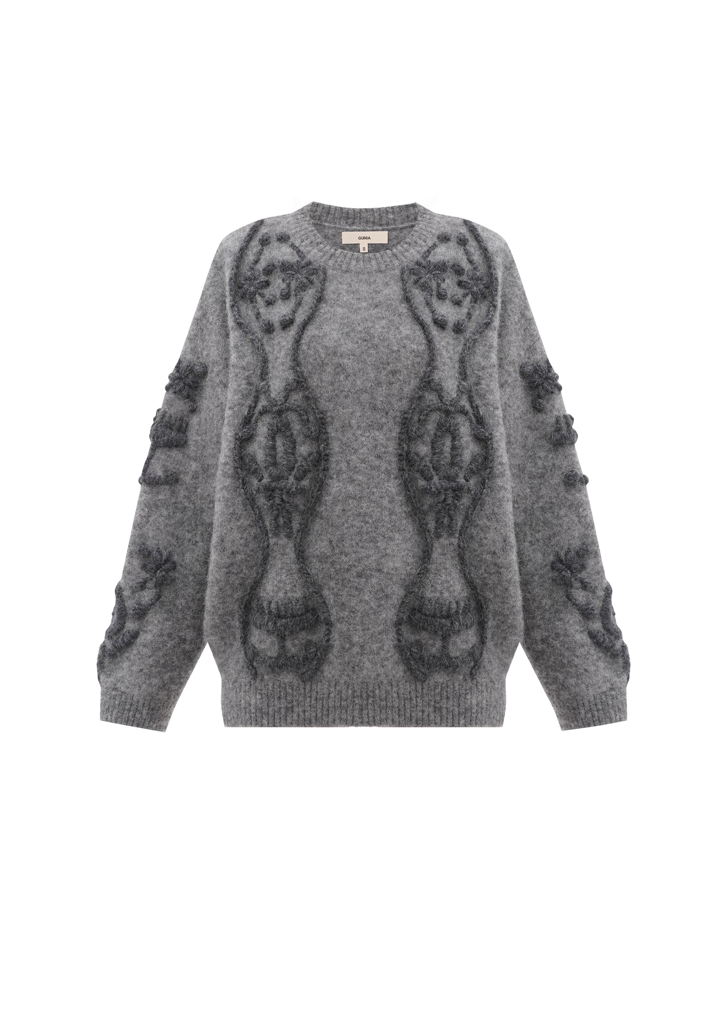 Flowers Sweater in Grey