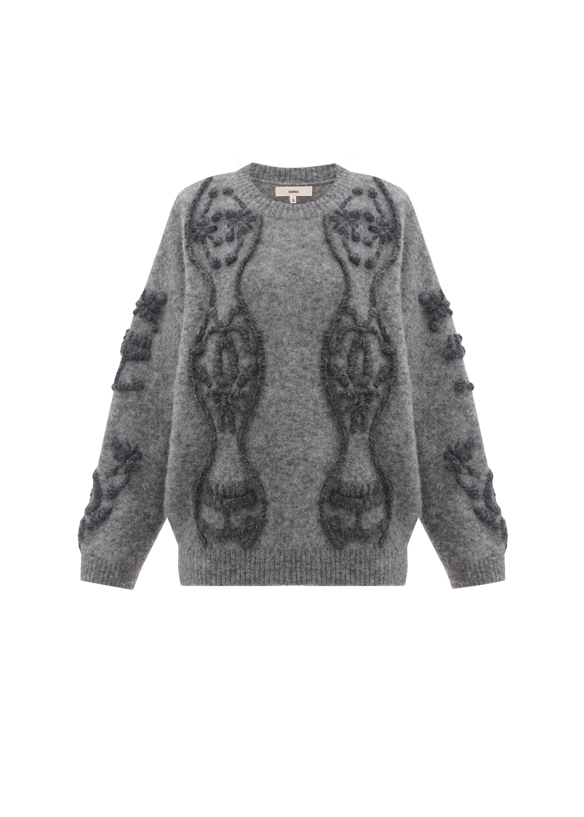 Sweater Flowers in Grey