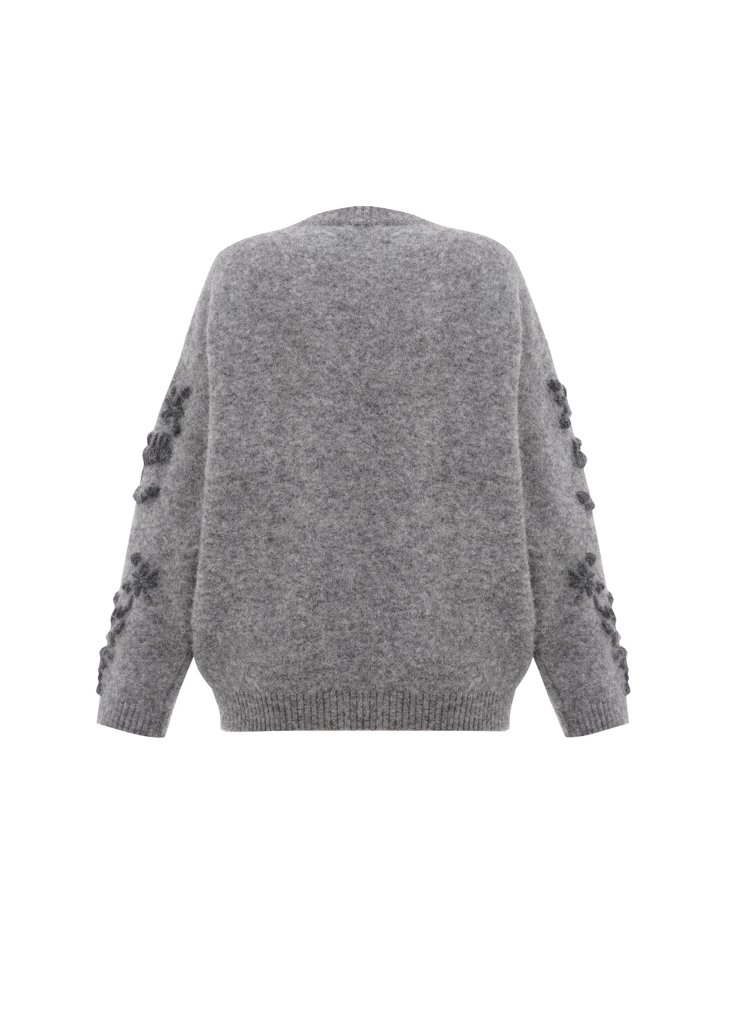 Flowers Sweater in Grey