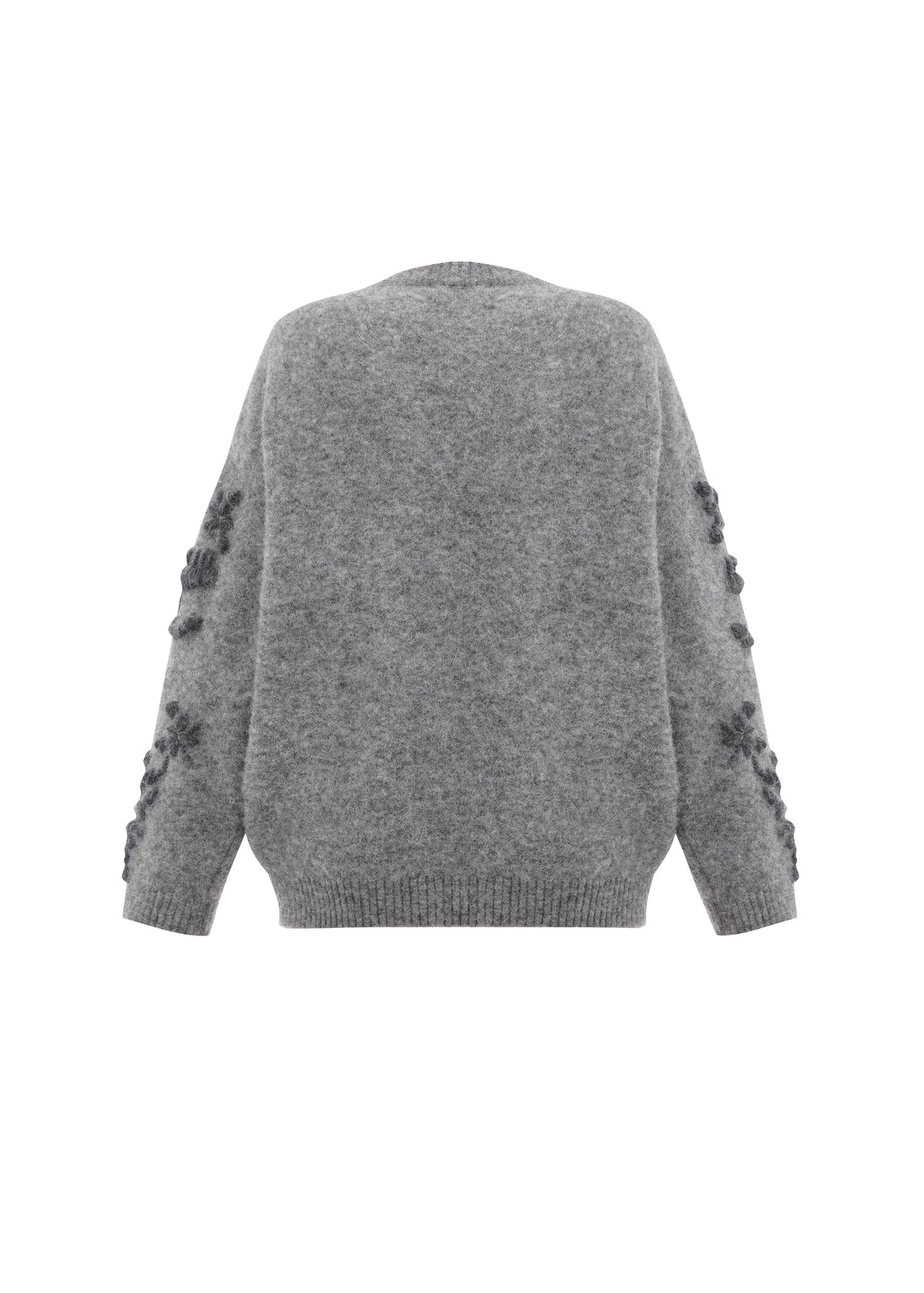 Sweater Flowers in Grey slide 3