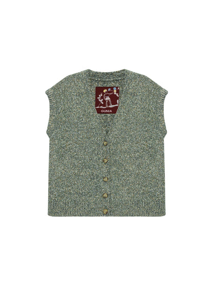 Mélange Button Up Vest