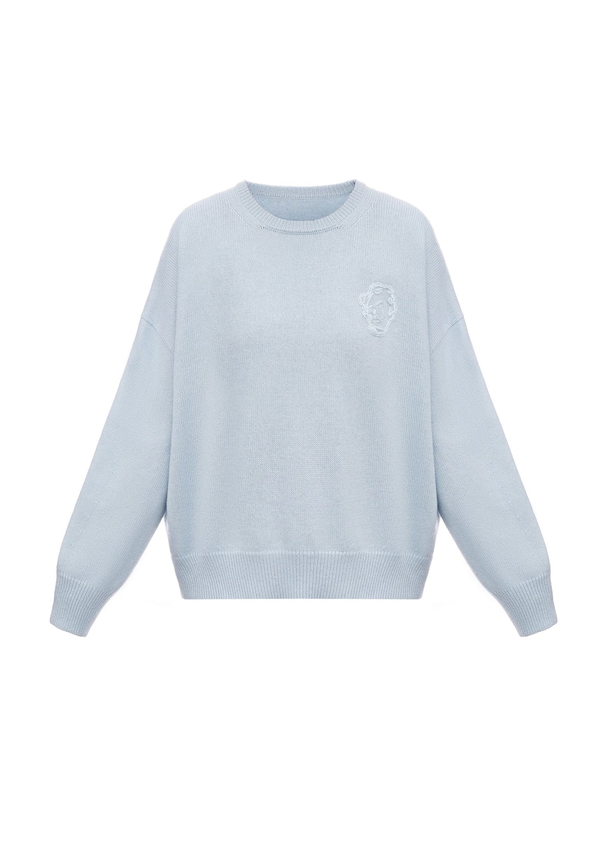 Sweater with GUNIA Embroidery in Blue slide 1