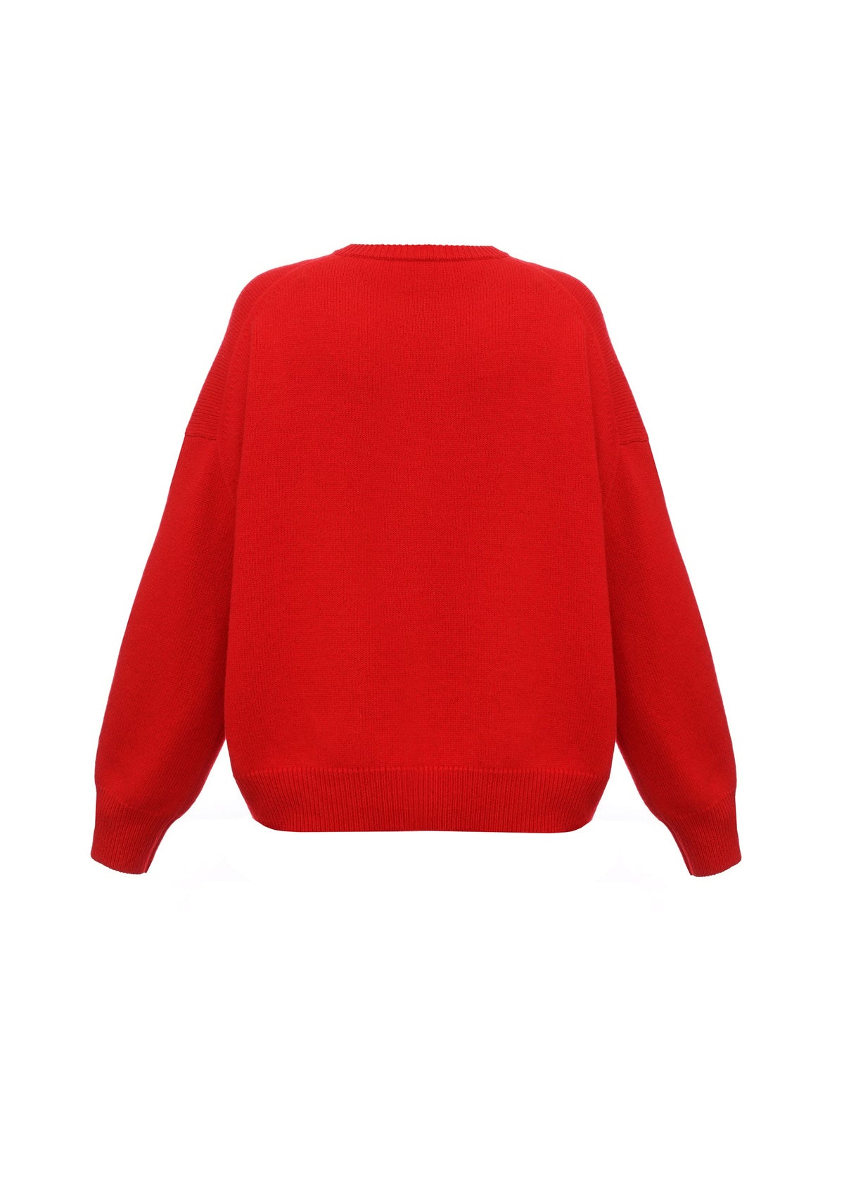 Sweater with GUNIA Embroidery in Red