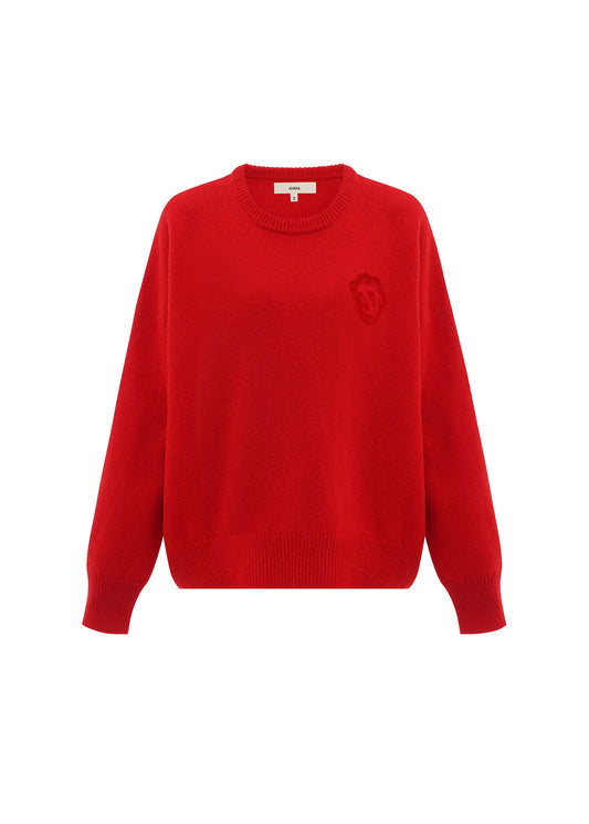 Sweater with Angel in Red