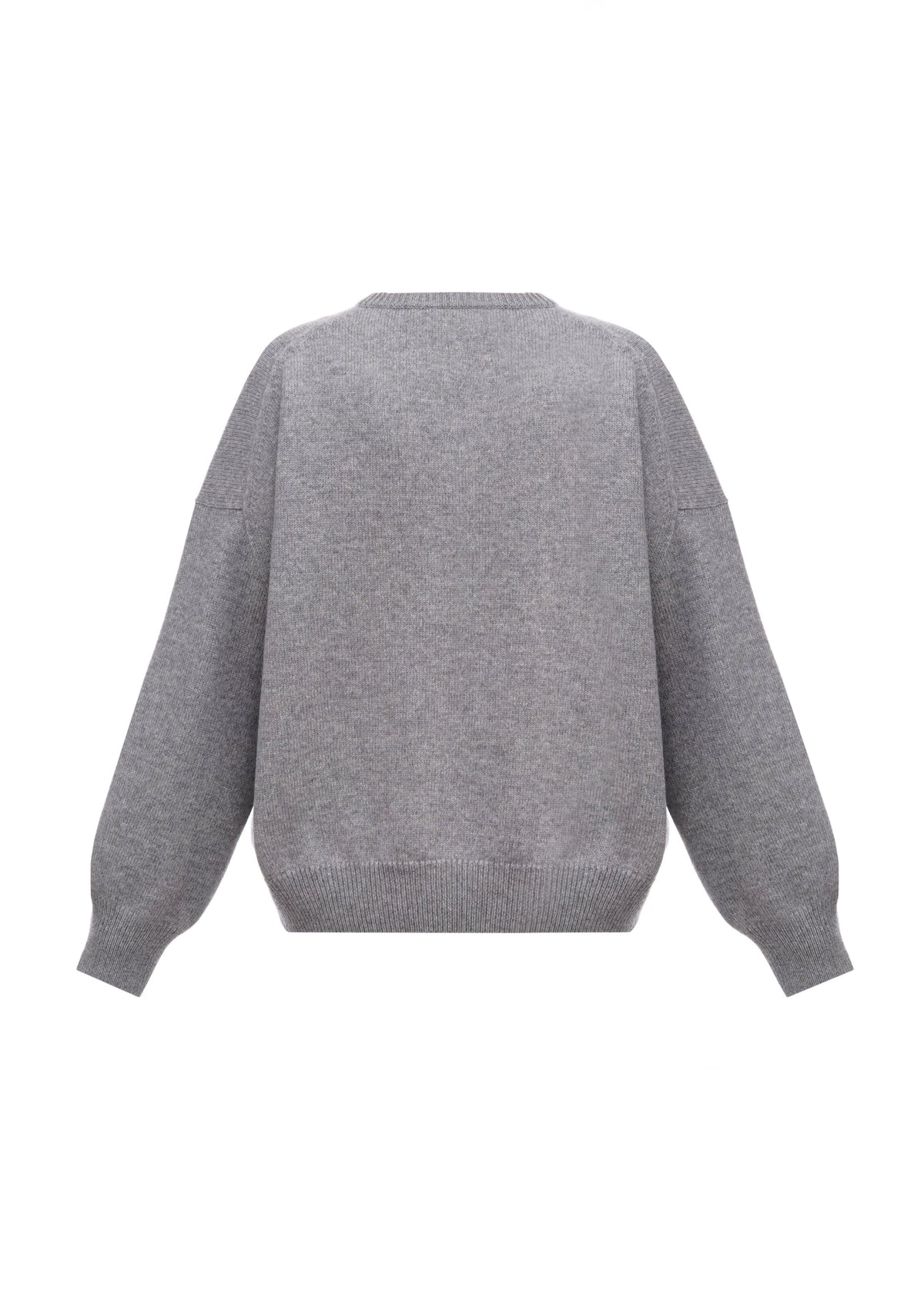 Sweater with GUNIA Embroidery in Grey