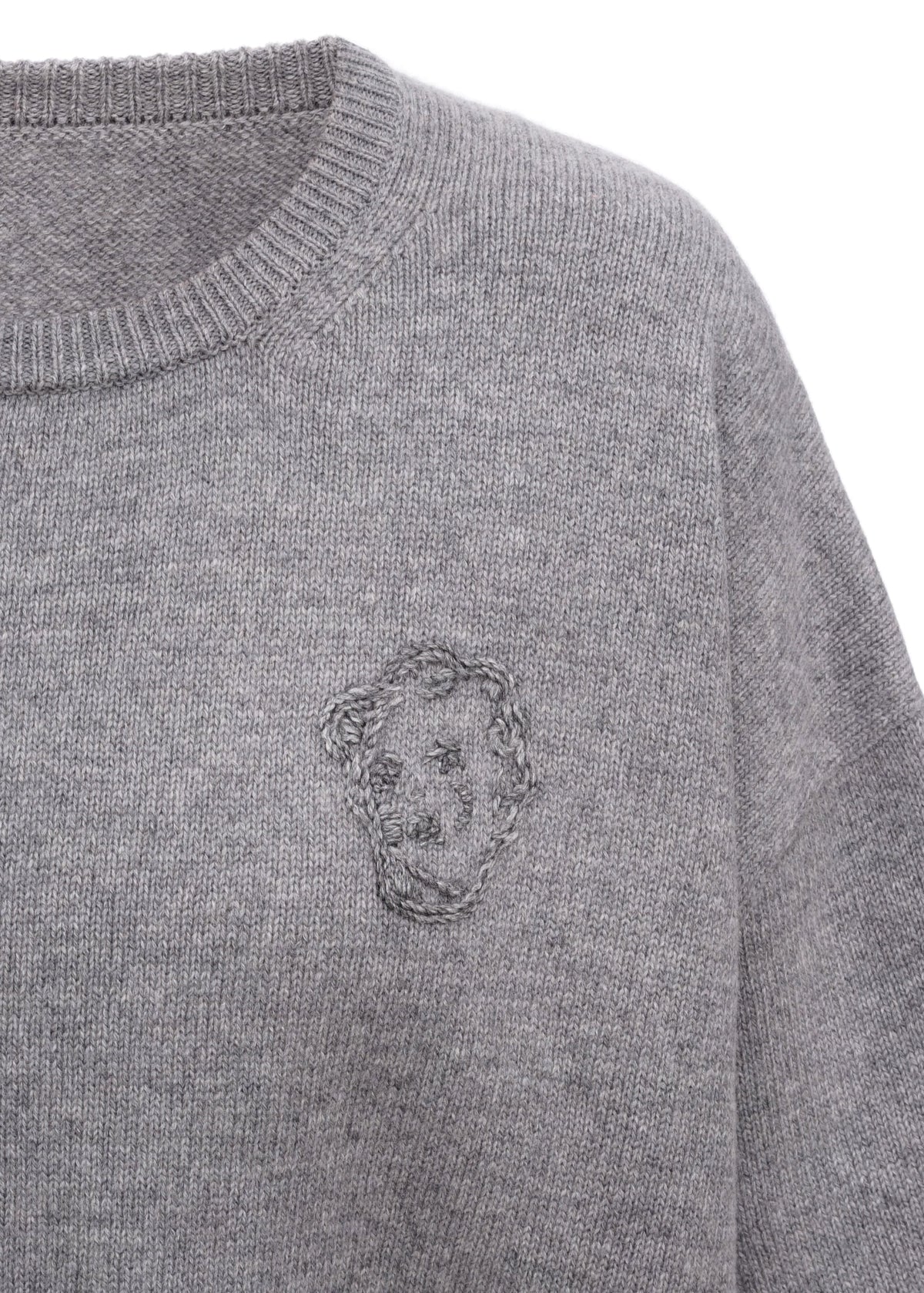 Sweater with GUNIA Embroidery in Grey slide 2