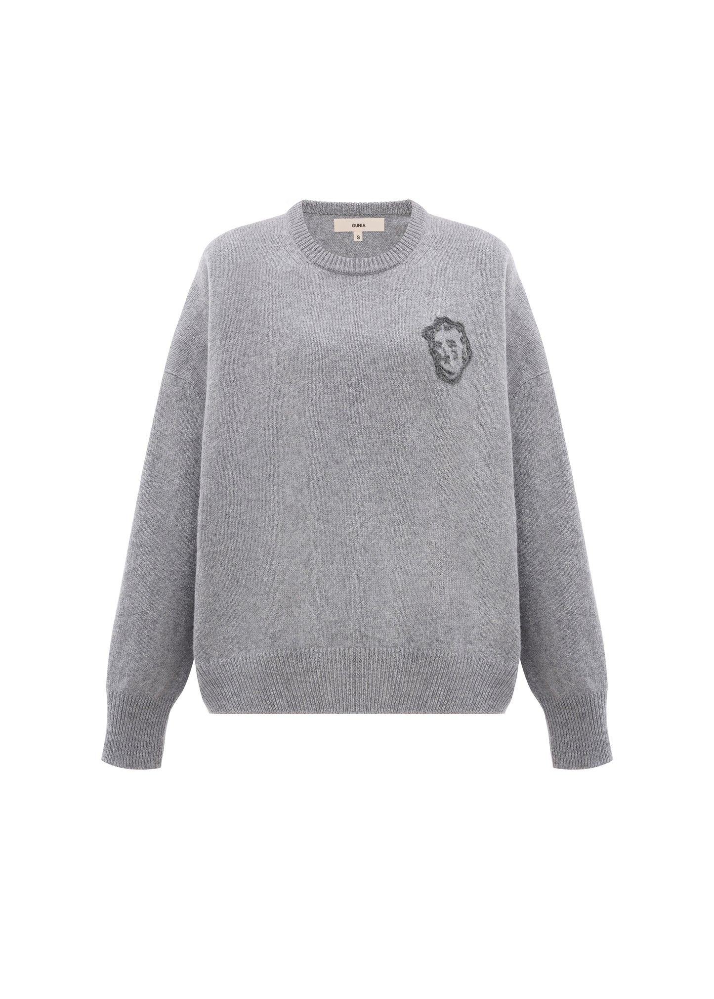 Sweater with Angel in Grey
