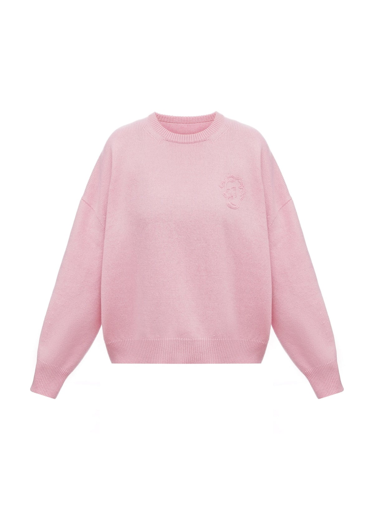 Sweater with GUNIA Embroidery in Pink slide 1