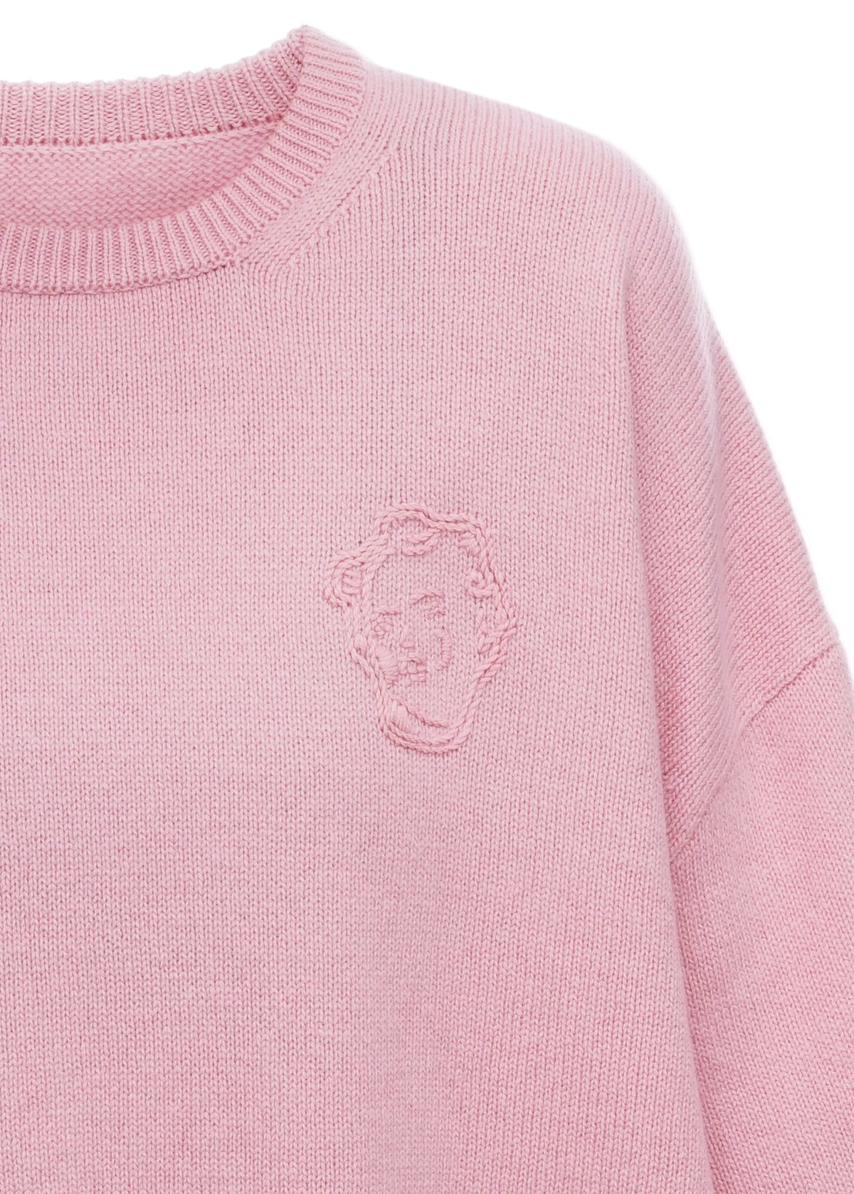Sweater with GUNIA Embroidery in Pink slide 3