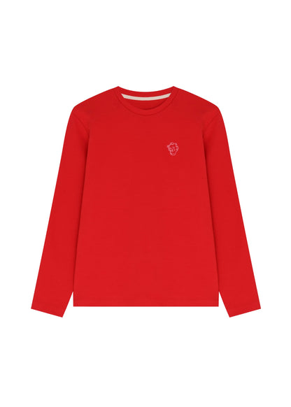GUNIA Long Sleeve Top in Red