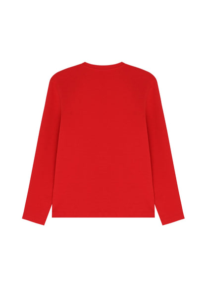 GUNIA Long Sleeve Top in Red