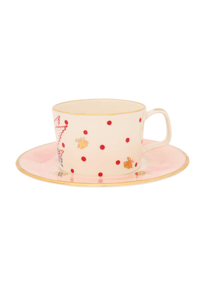 Dove Tea Cup and Saucer Set