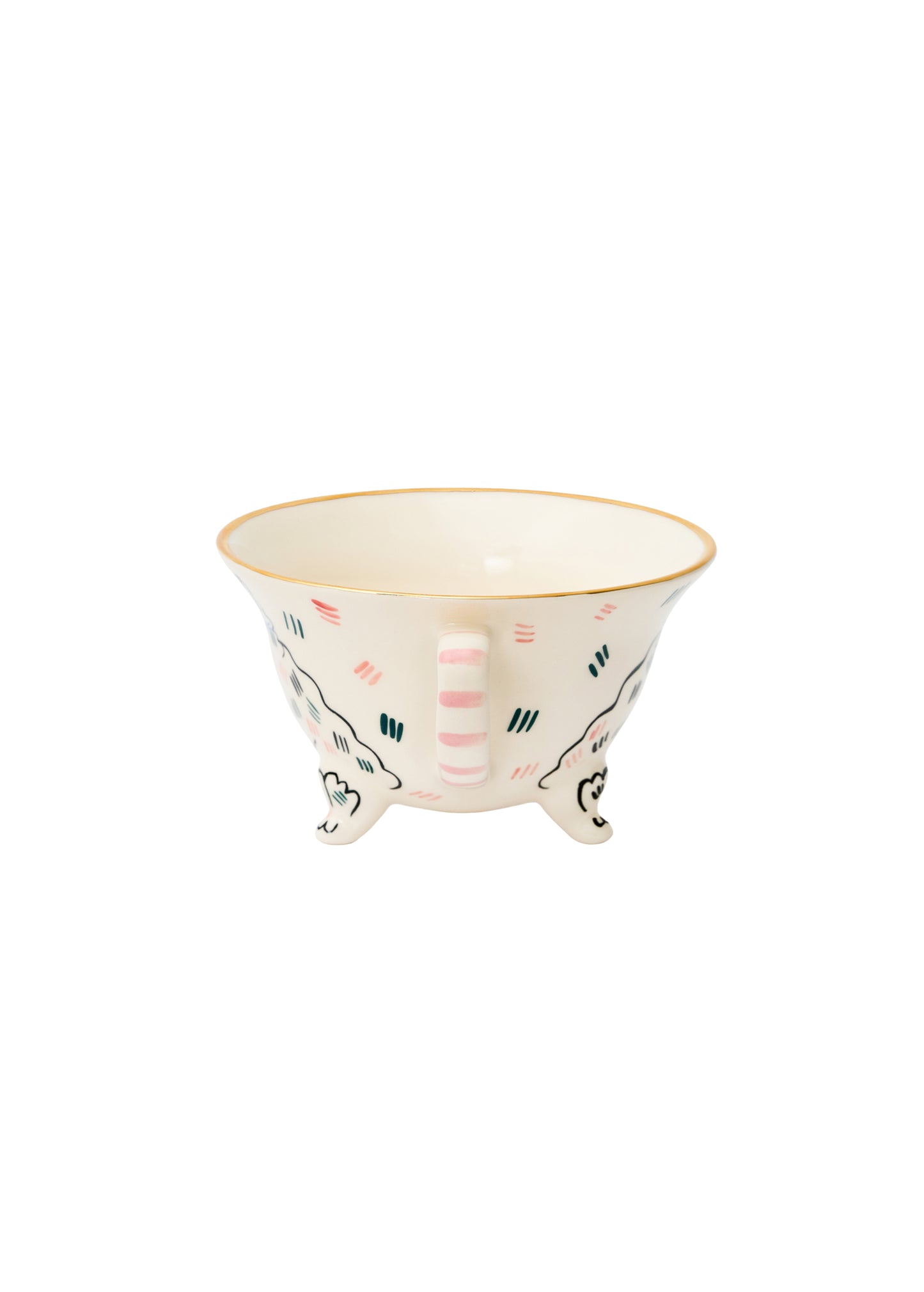 Ceramic cup with a kitten