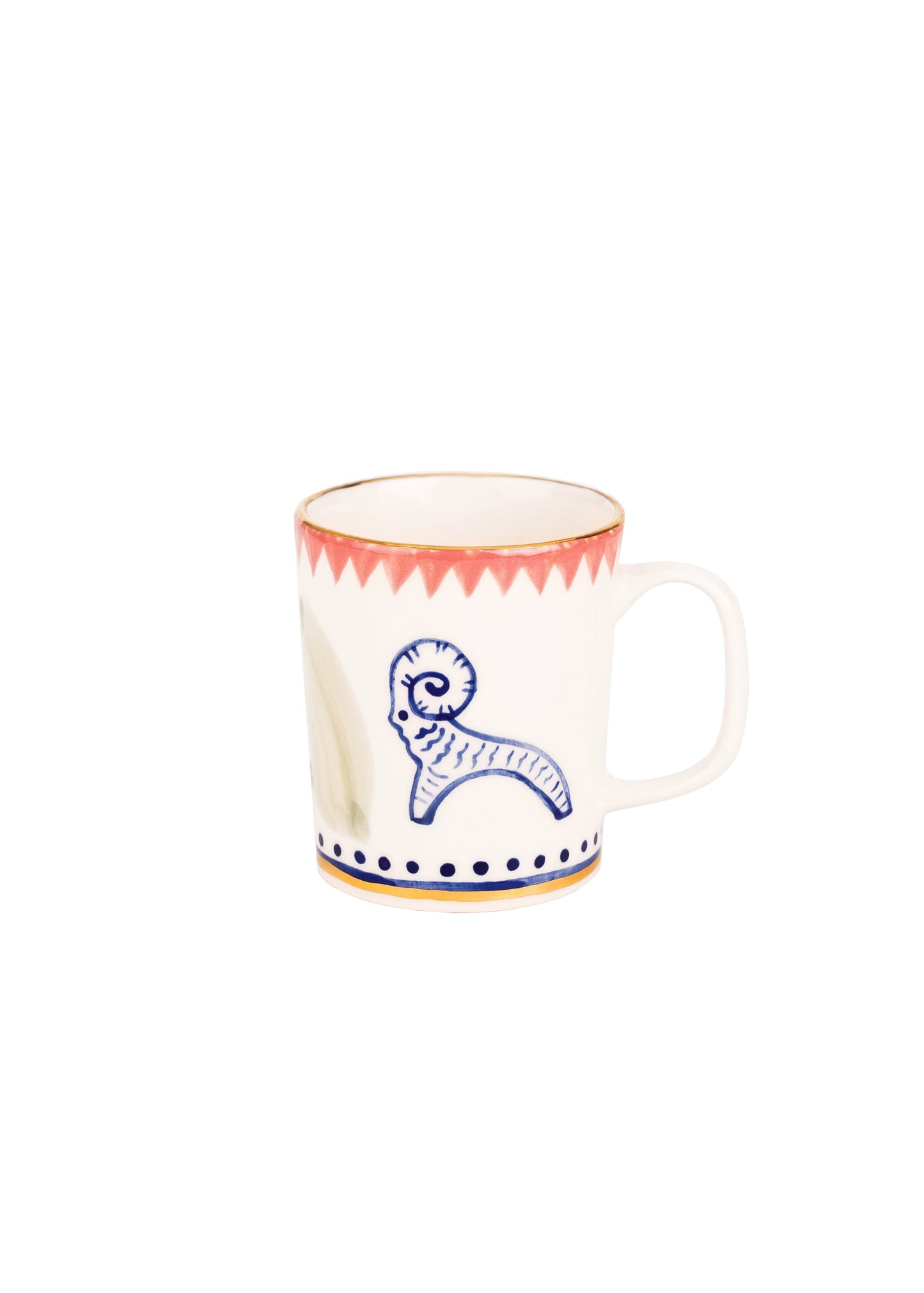 Coffee Mugs and Saucers Set Vesna
