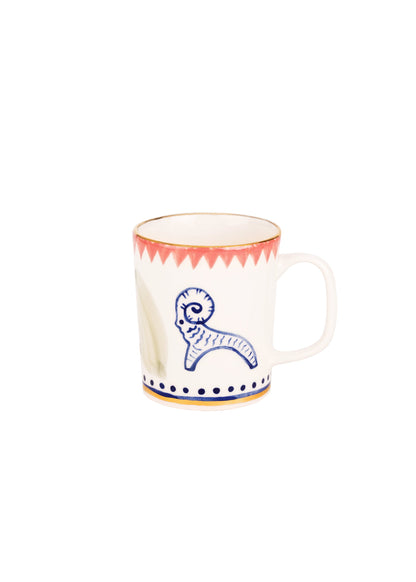 Coffee Mugs and Saucers Set Vesna