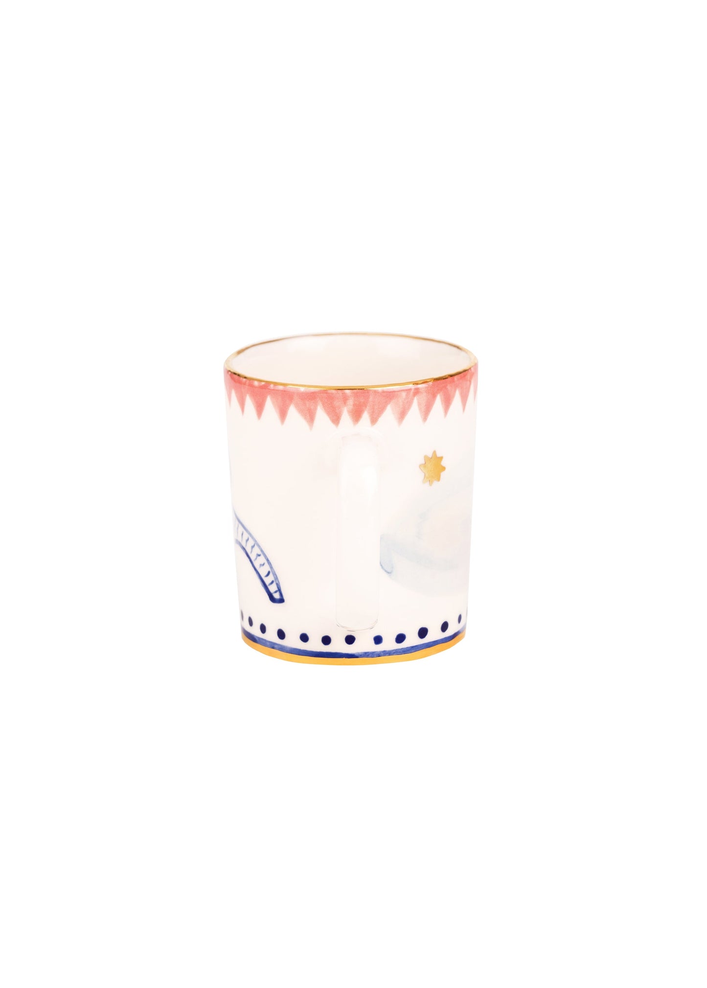 Coffee Mugs and Saucers Set Vesna