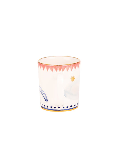 Coffee Mugs and Saucers Set Vesna